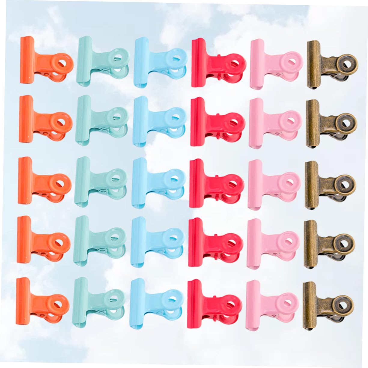 Tofficu 120pezzi Clip Metallo Fermagli Per Ufficio e Scuola Vari Resistenti e Pratici Per Documenti e Organizzazione Teli Ombreggianti