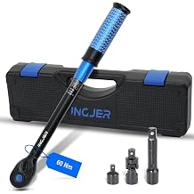 3/8 Torque Wrench 4 PCS Set, 5-60 Nm, 72 Teeth, for Moto & Car