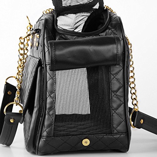 Transporttasche Pet Carrier Tragetasche Haustiertasche für Hunde Tasche Hundebeutel GB012BK