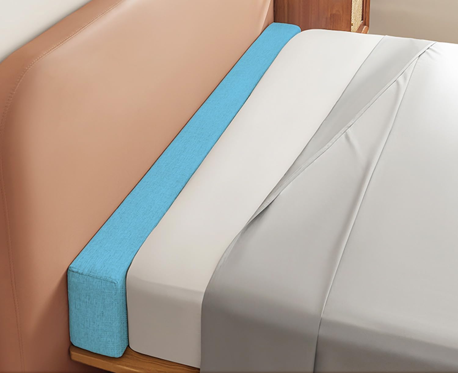 Hoowarm Bed Gap Filler/Mattress Space Filler, Mattress Extender for Twin/Full/Queen/King Bed, Between Mattress and Headboard or Wall, Removable and Washable Cover(O,180x15x12cm/70x6x4.7in)