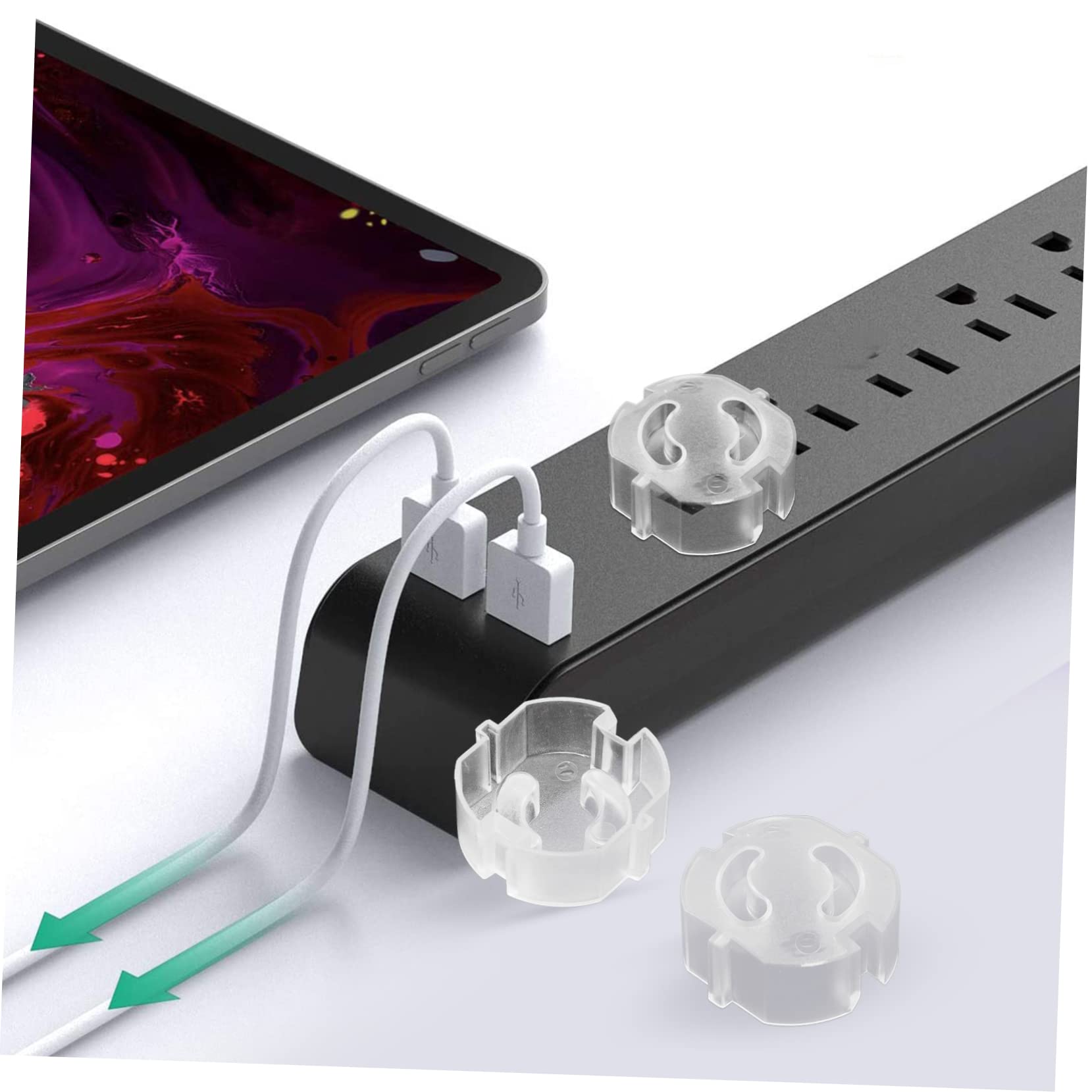 VICASKY 100piezas De Enchufe Transparentes Para Cubiertas De Seguridad Para Enchufes De Protección Infantil Fáciles De Instalar Protección Efectiva Para