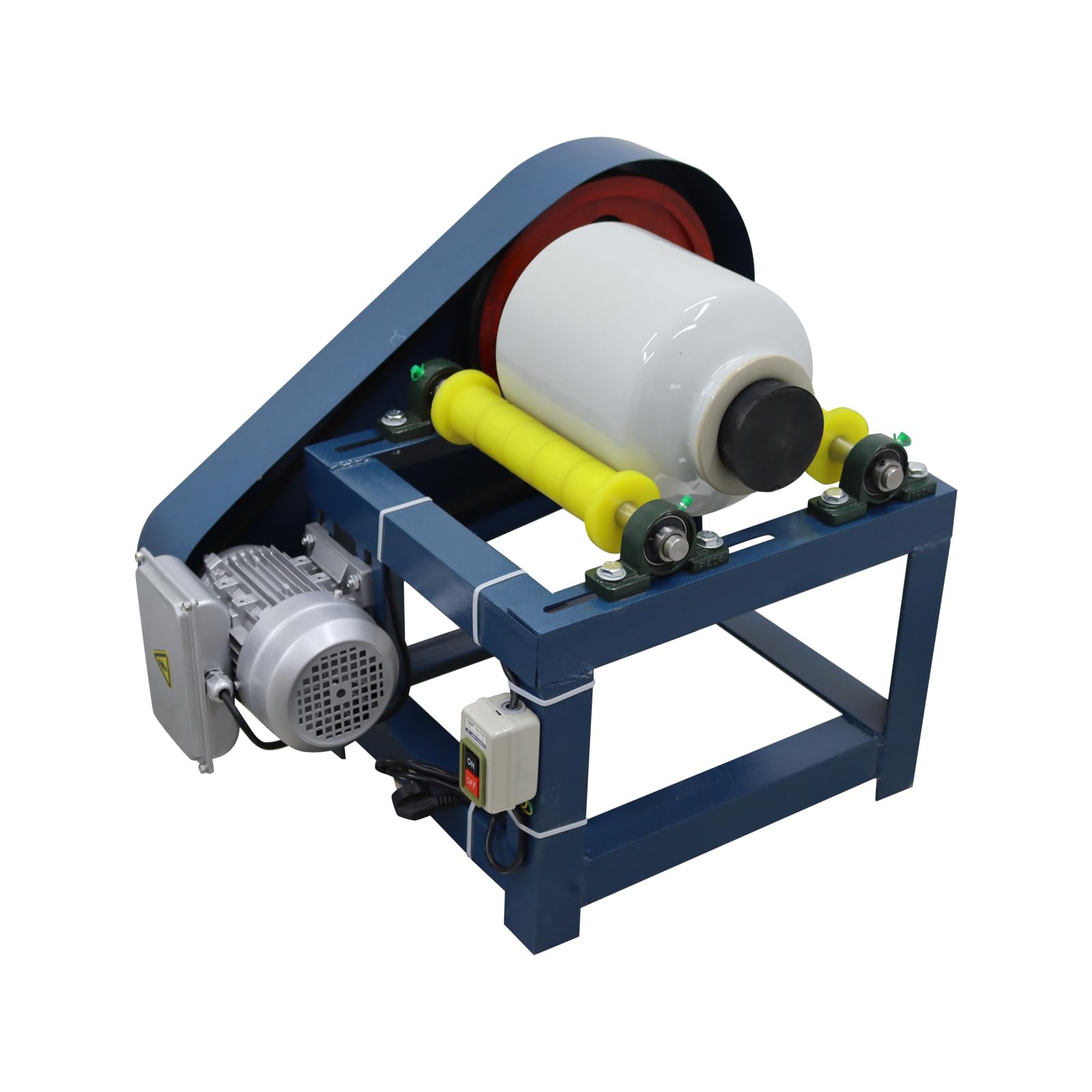 220V Horizontal Drum Small Laboratory Ball Miller Enamel Grinder Ceramic Planetary Mill Grinding Machine for Ink Glazes Lab Mineral Ceramics with 5L Grinding Tank and Alumina Balls