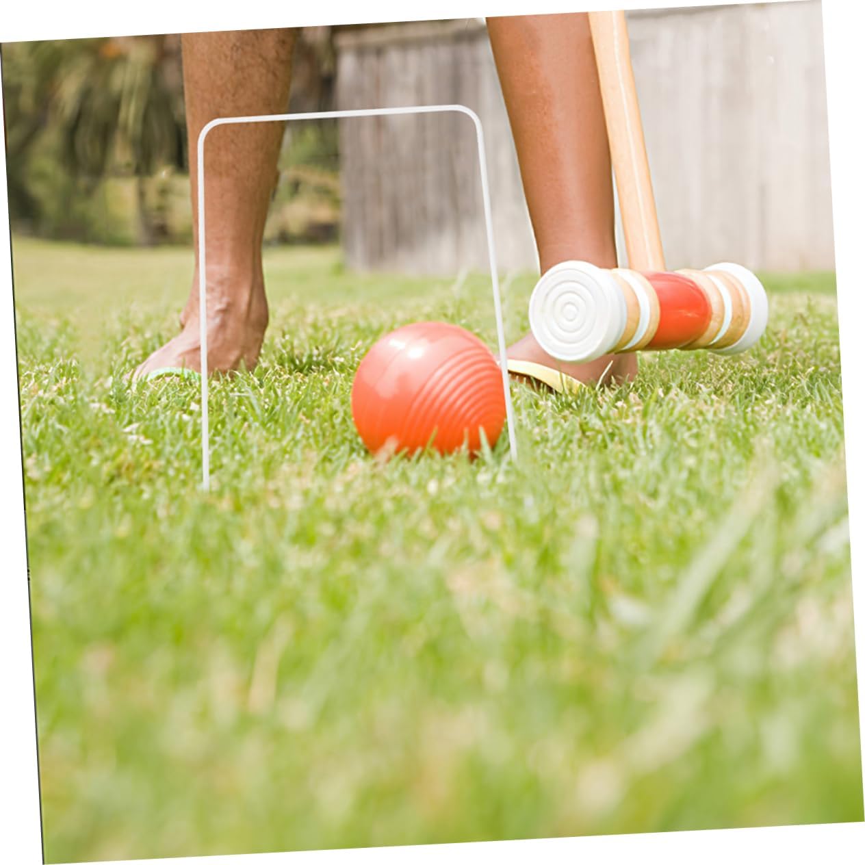 8pcs Croquet Metal for Lawn Games Wire Frames for Croquet Gateball and Soccer Easy Assembly for Outdoor Fun and Family Gatherings