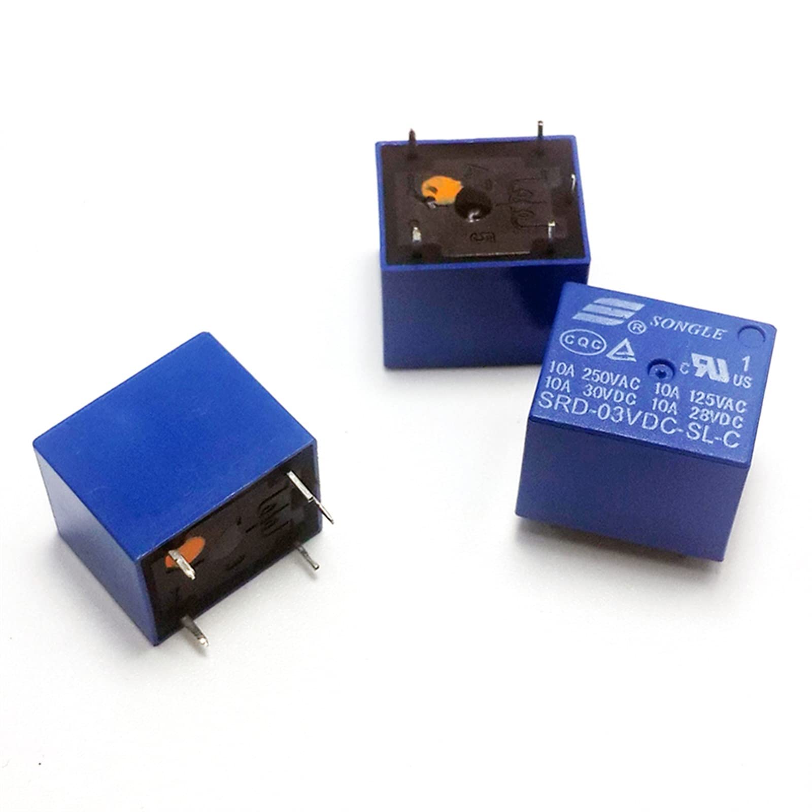 AQHYEBNSR 5pcs/lot 5pin 10A 3V 5V 6V 9V 12V 18V 24V 36V 48V DC 1NO NC Sealed Relay one Group of Normal Open and Close