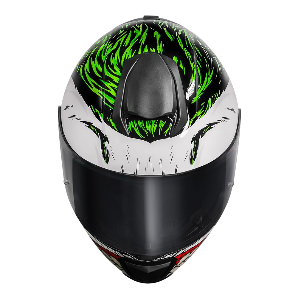 Capacete Norisk Razor Joker Preto e Verde Tamanho:58 | Amazon.com.br