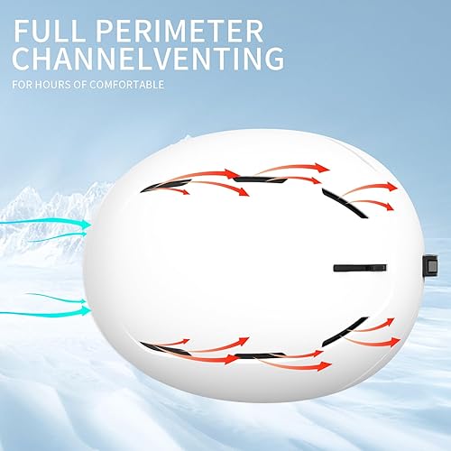 Miniatura 3 de RIOROO Casco de esquí, casco de snowboard para hombres y mujeres, casco deportivo de nieve a prueba de golpes y ligero casco de esquí