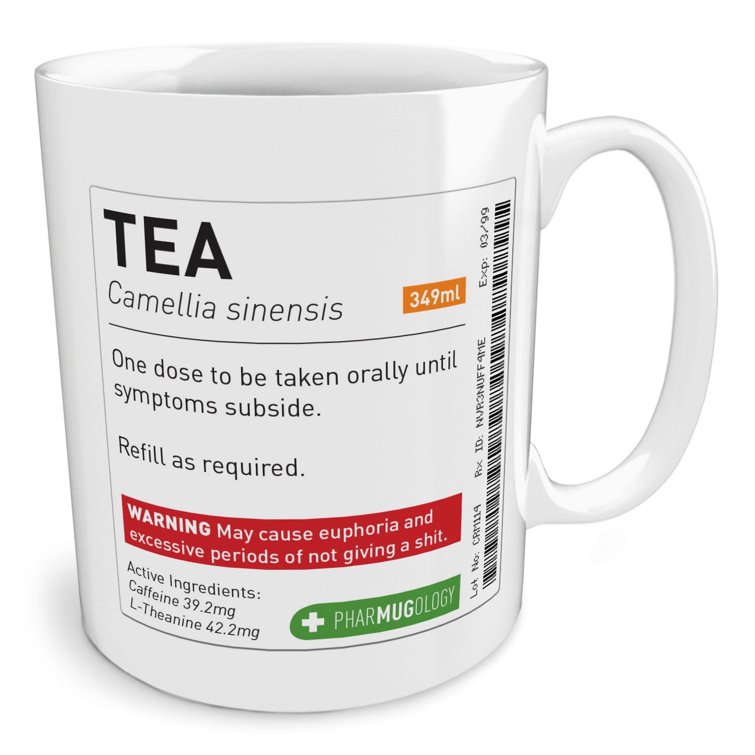 Black Raven Design - Prescription Tea, Ceramic Mug, 11fl oz