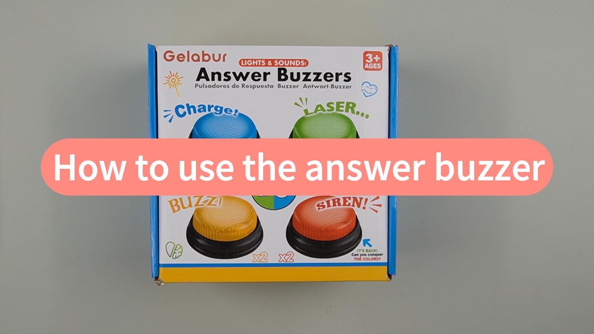 Gelabur 8-pack Buzzers Voor Trivia-spellen, Antwoordbuzzers Voor In De Klas Family Feud Jeopardy Buzzer Spelbuzzers~p135319091