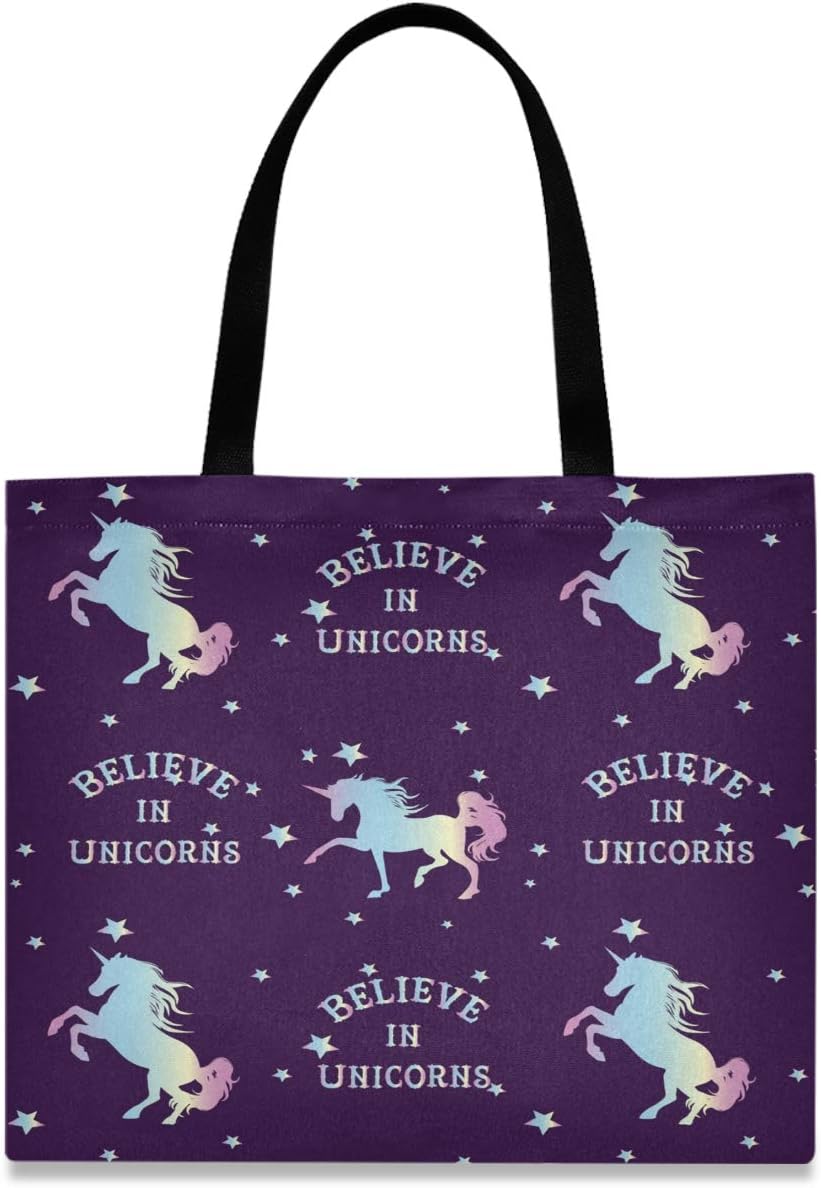 visesunny Stylish Women Canvas Shoulder Tote Bags Casual Bag Ladies Shopping Handbag for GYM Hiking Picnic Travel Beach