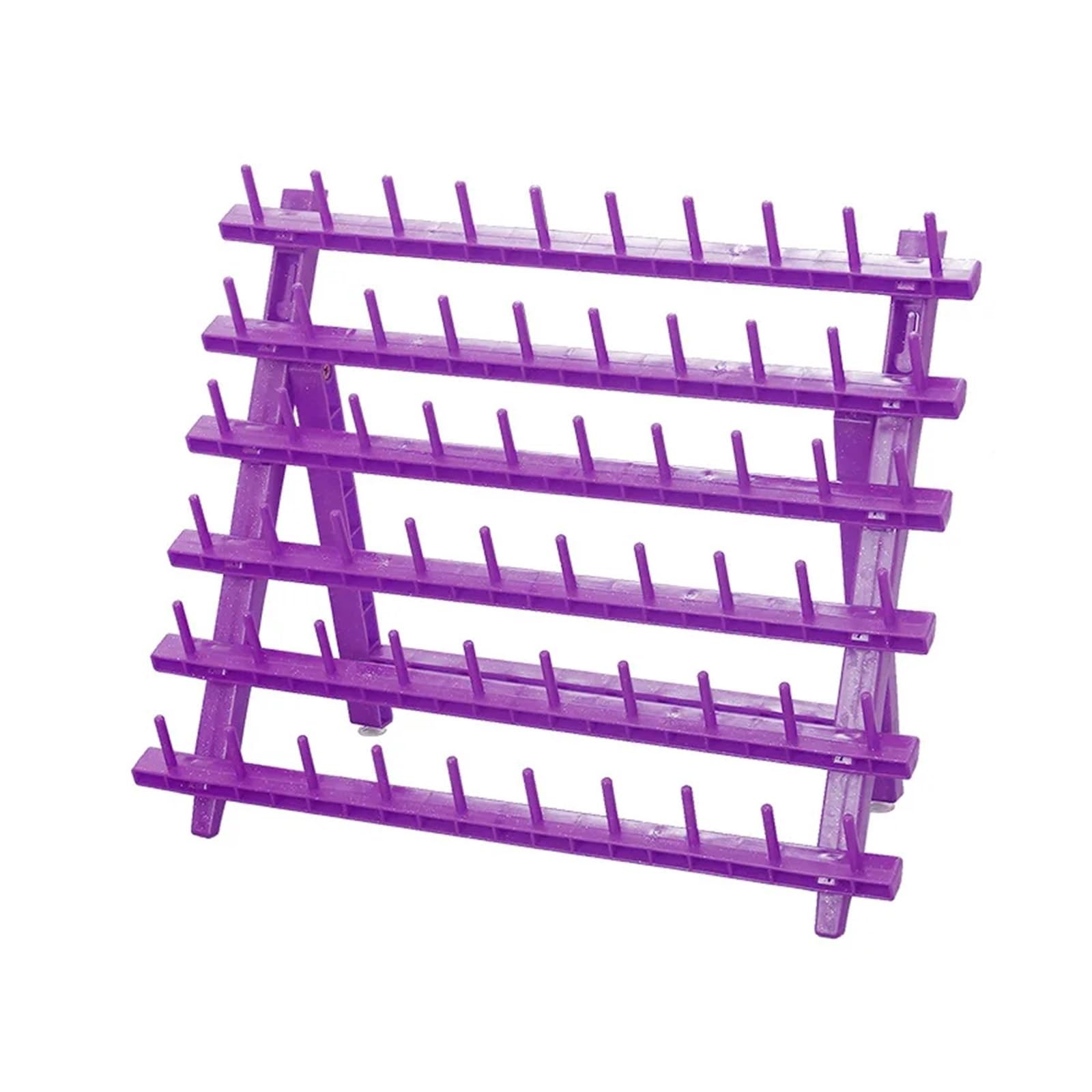 Spulenständer aus Draht Farbiger Nähgarnständer aus Kunststoff, tragbarer Regal-Spulengarn-Organizer for Haushaltsstickereizubehör(Purple)