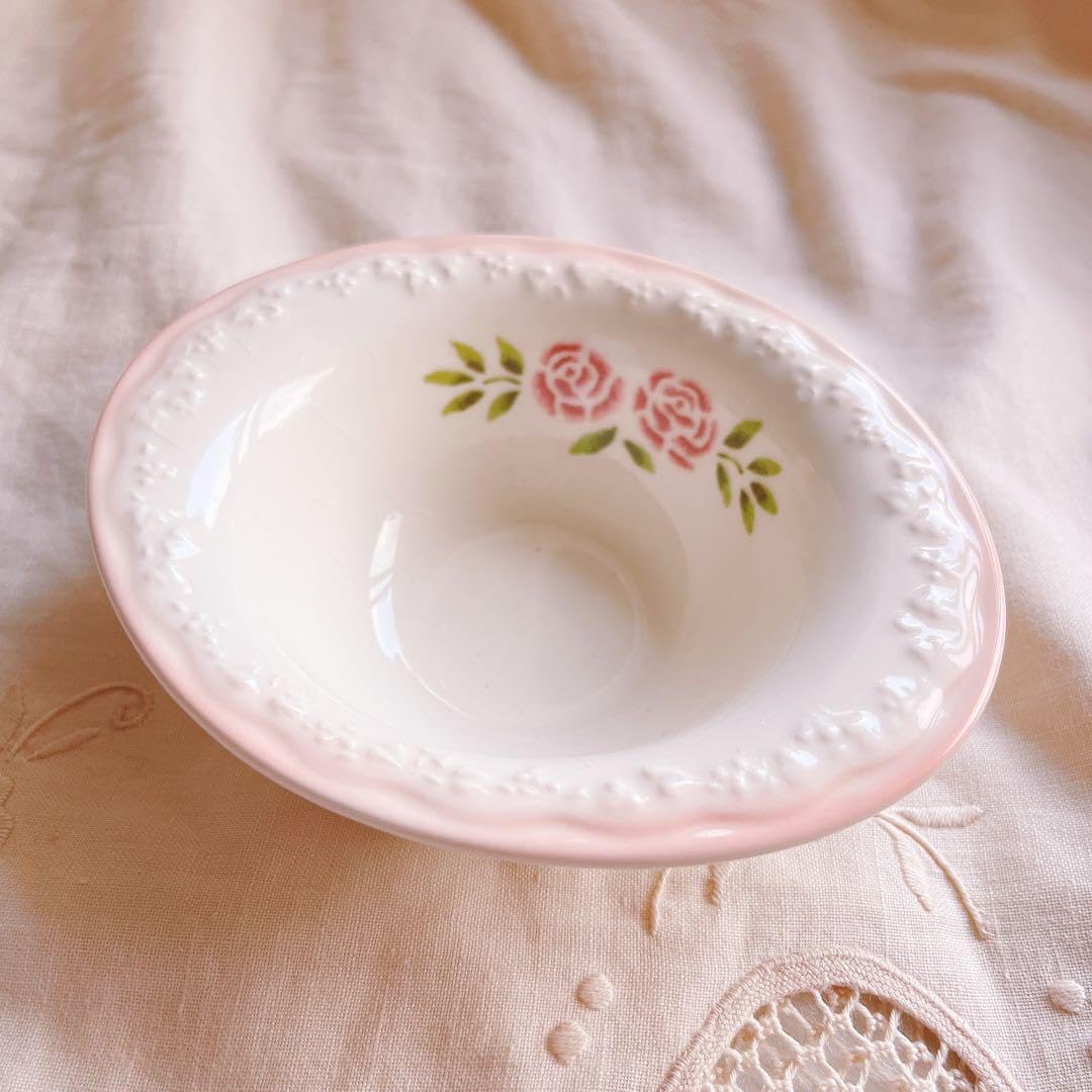 Amazon.co.jp: マニー カフェオレボウル 2点セット 陶器イマン薔薇 