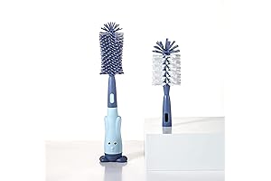 Multifunctional Baby Bottle Cleaning Brush Set in Azure