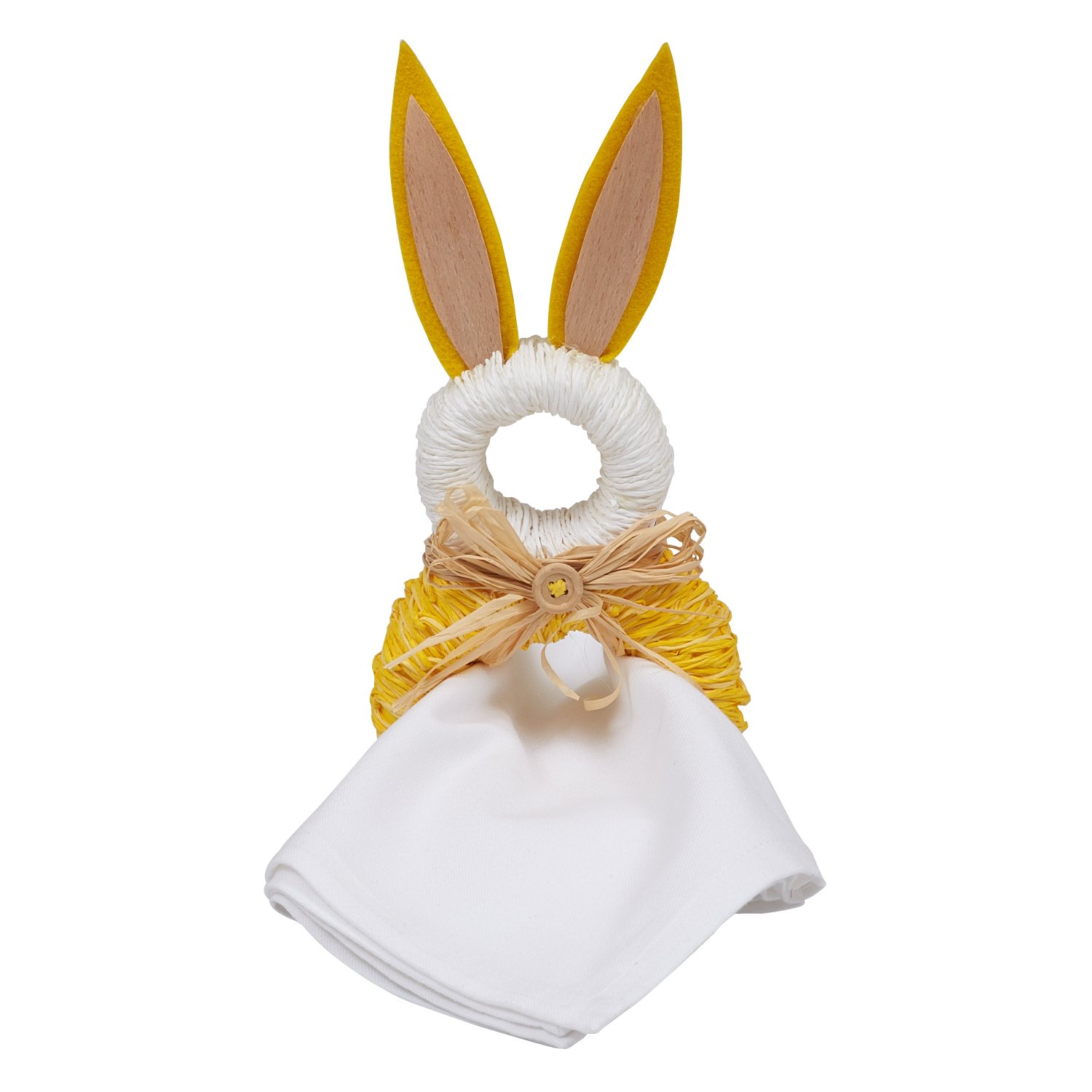 DII Lot de 6 Ronds de Serviette, pour Le Printemps, Les dîners, Les fêtes ou pour Un Usage Quotidien