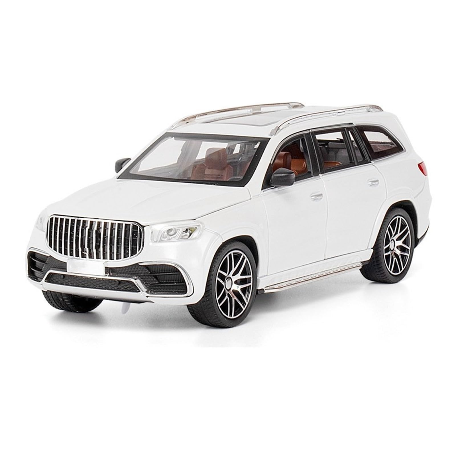 BANKOTO Diecast Car 1:24 For Benz GLS63 Alloy Car Model Diecast Metal Hobby Collectible Model(White)