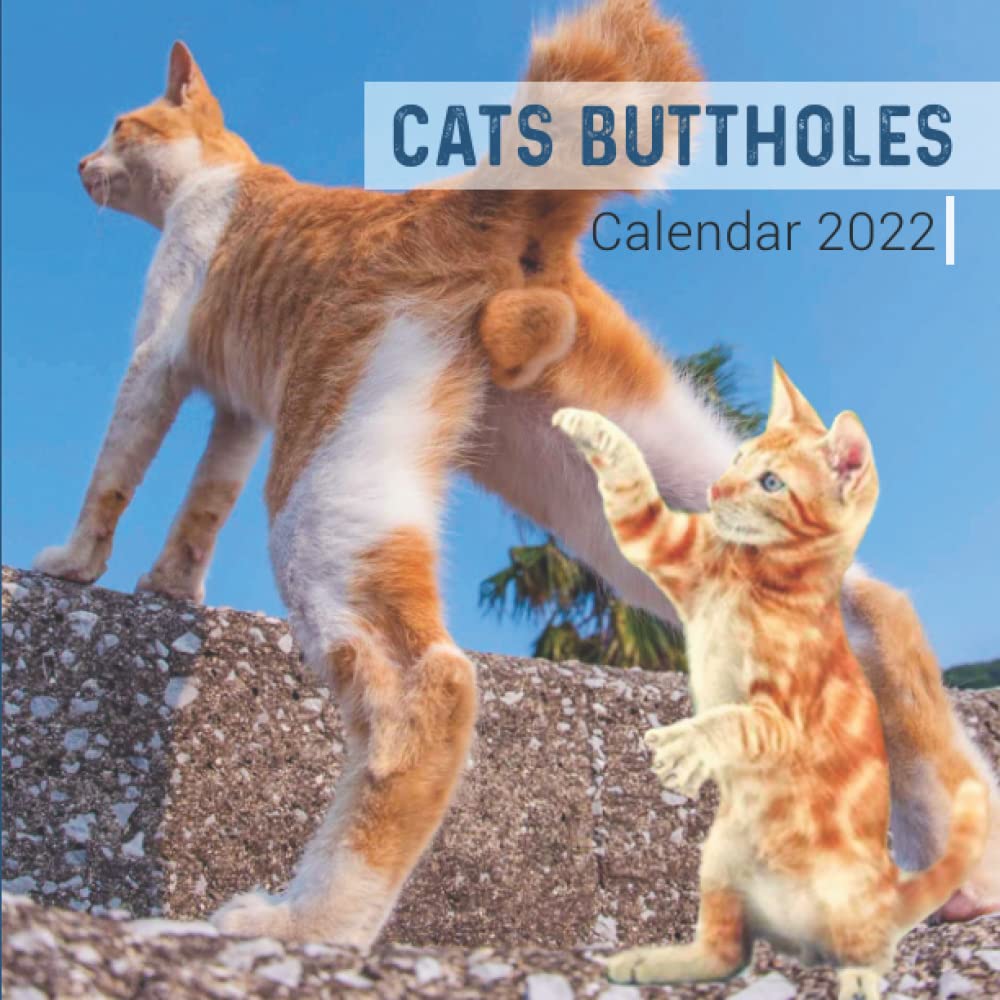 GAG GIFT: Cats Buttholes Funny Calendar 2022: Cat balls calendar, Best/Hilarious Gag Present for Women, Men, Girls, Teens, Co-workers, Friends, Family, cat lovers, Naughty gag gifts for couples