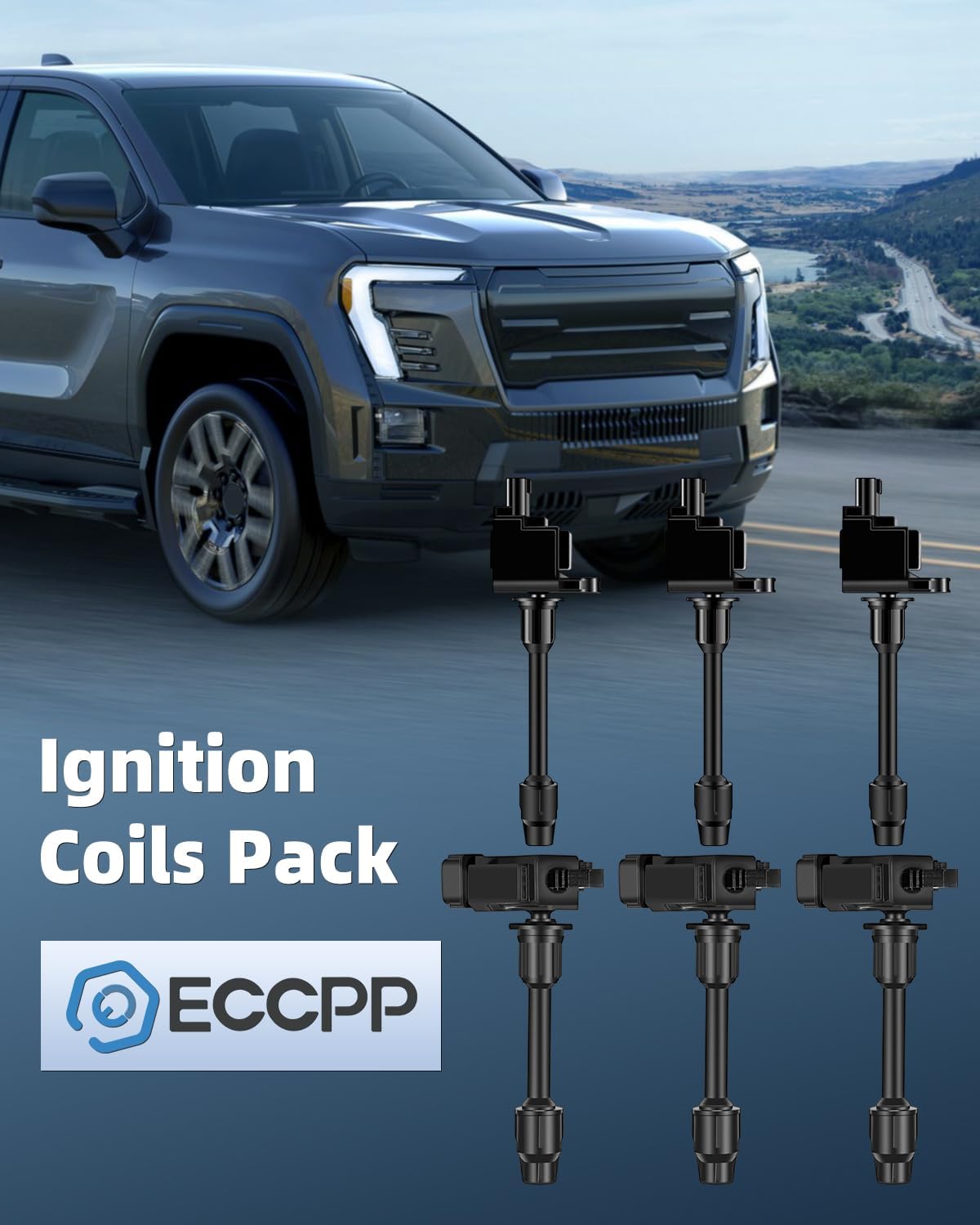 ECCPP ignition coils Pack of 6 UF348,coils packs,for Infiniti I30/,for Nissan Maxima 3.0L V6 2000 2001 Replacement,for UF363 C1267,for Travel,Transportation and Repair,UF348