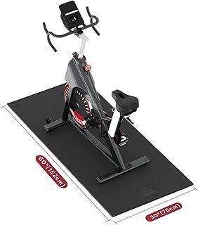 HAPBEAR Treadmill Mat, 152×76cm/ 183×92cm/ 213×92cm×6mm, Exercise Bike Mat, Heavy-Duty Floor Protector, Non-slip, Noise Reduction, Waterproof