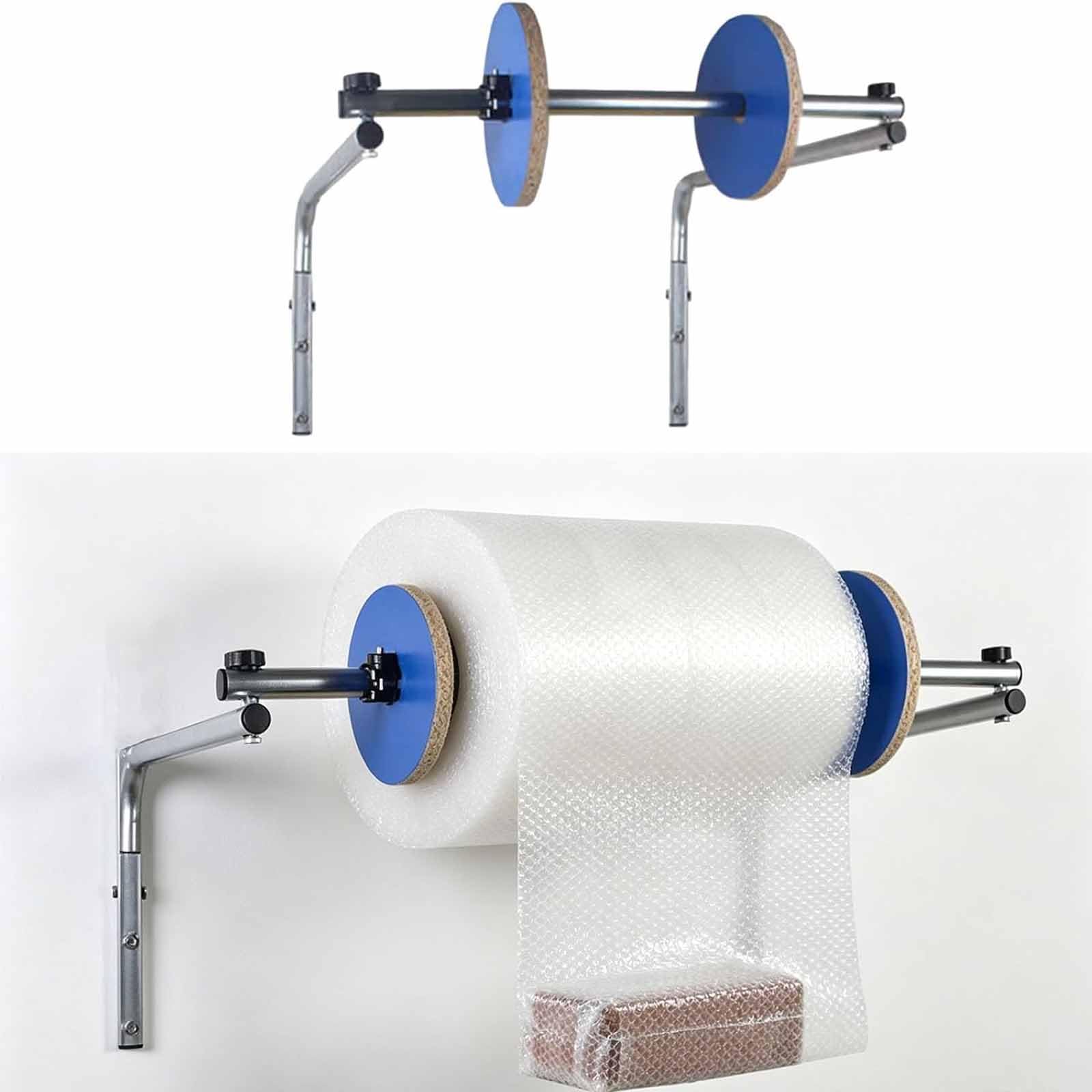 MObyat Distributeur Mural De Film À Bulles De 40 Cm (15,75 Po) avec Connecteur Flexible À Enclenchement, en Acier Épais, Idéal pour La Protection Lors du Déménagement Et De Lexpédition.
