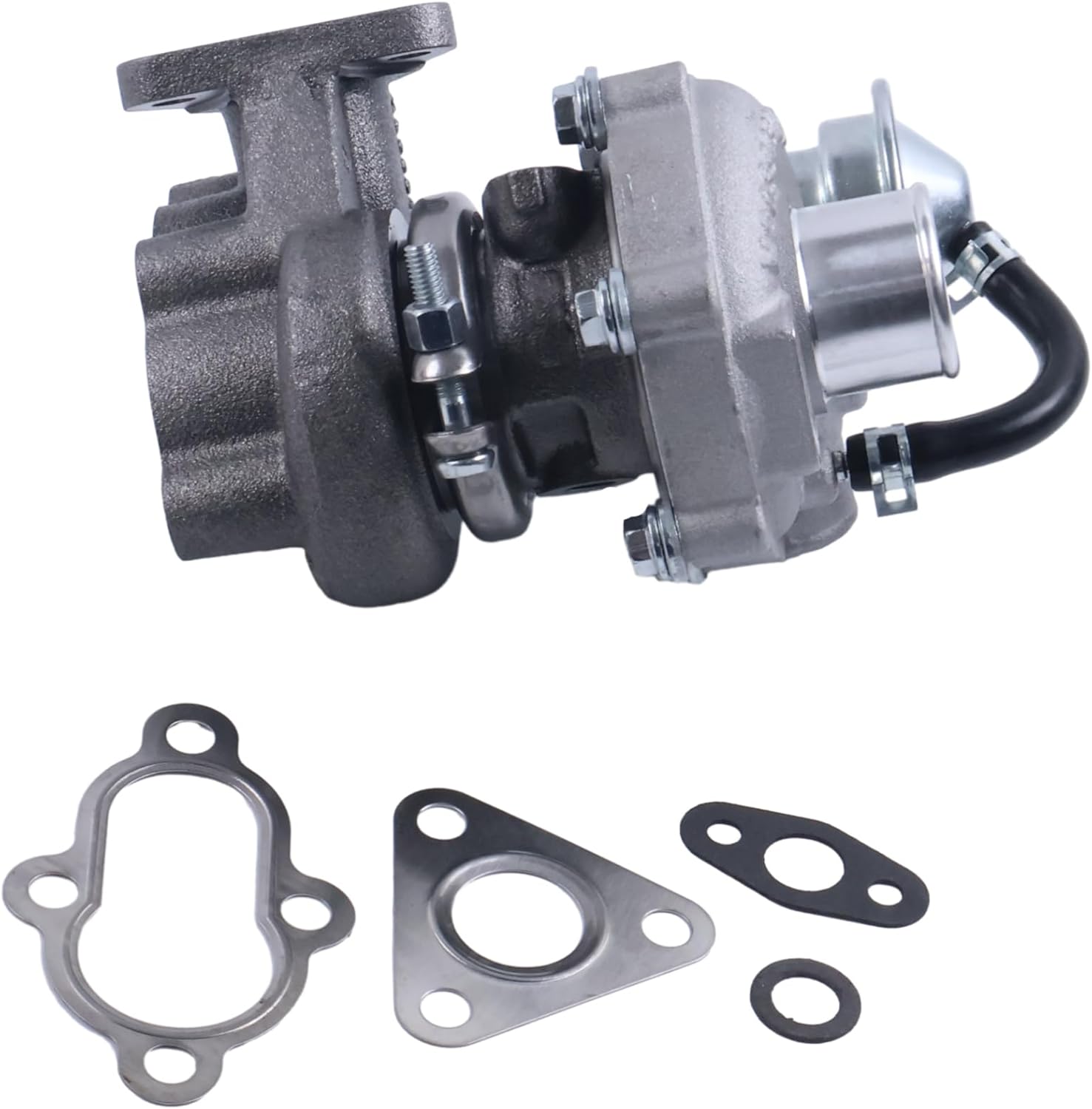 FridayParts Turbo TD025M-05T Turbocharger 49173-03410 1E038-17012 4917303410 1E03817012 Compatible for Kubota D1105T V1505T Replacement (Air Outlet:28 mm,Intake33mm)