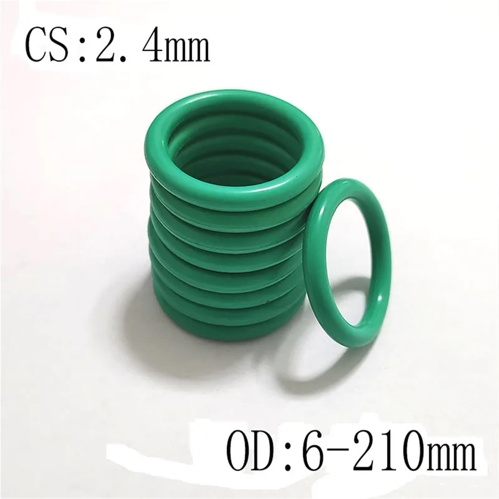 Junta tórica de arandela de sello de aceite CS 2,4mm FKM OD 6x2,4 8x2,4 12x2,4 22x2,4(OD 33x2.4mm (10pcs))