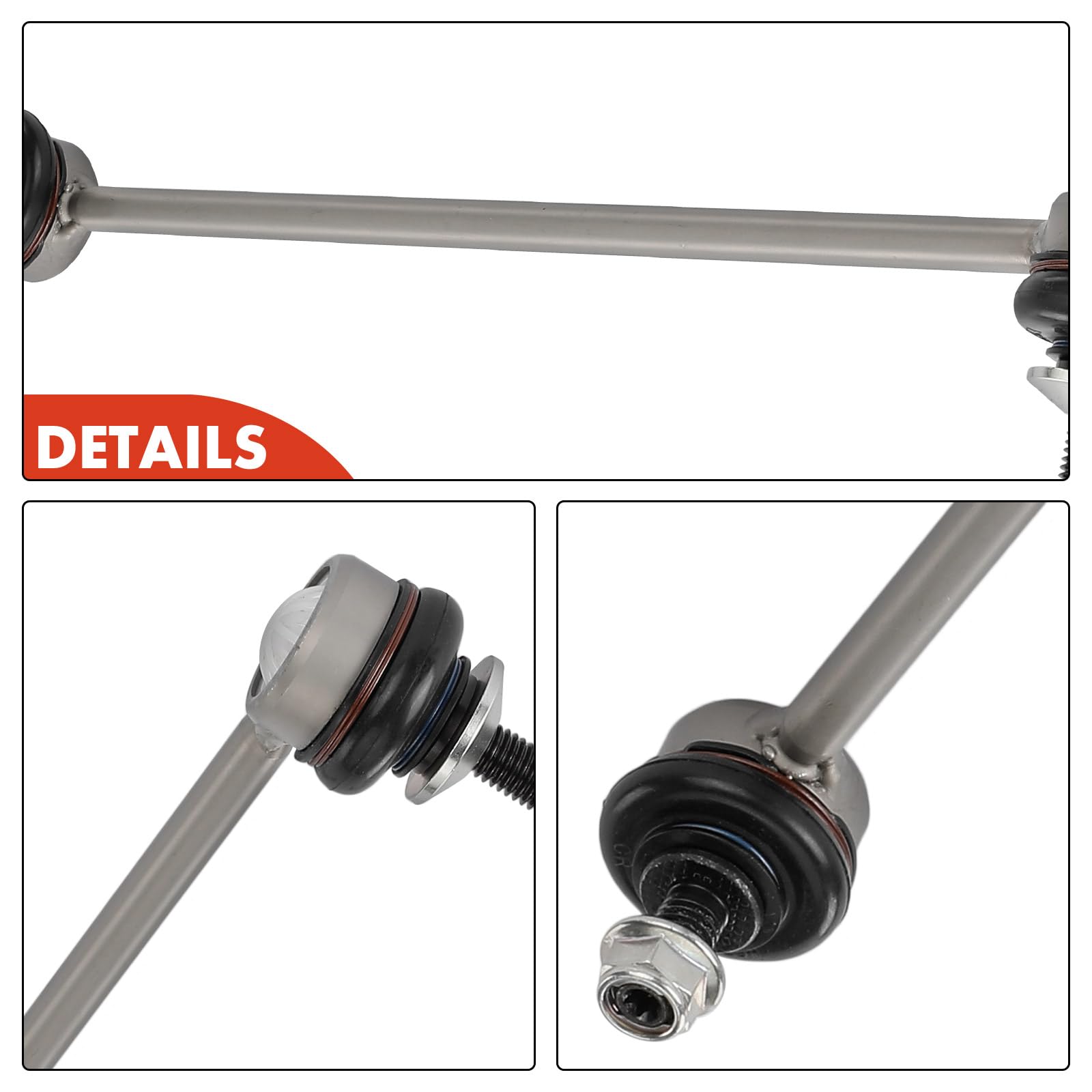 Frankberg 2x Biellette Barre Stab Avant gauche Droite Compatible avec Série 6 E63 3.0L-5.0L 2004-2010 Série 6 Cabriolet E64 3.0L-5.0L 2005-2010 Remplacer# 31306781542