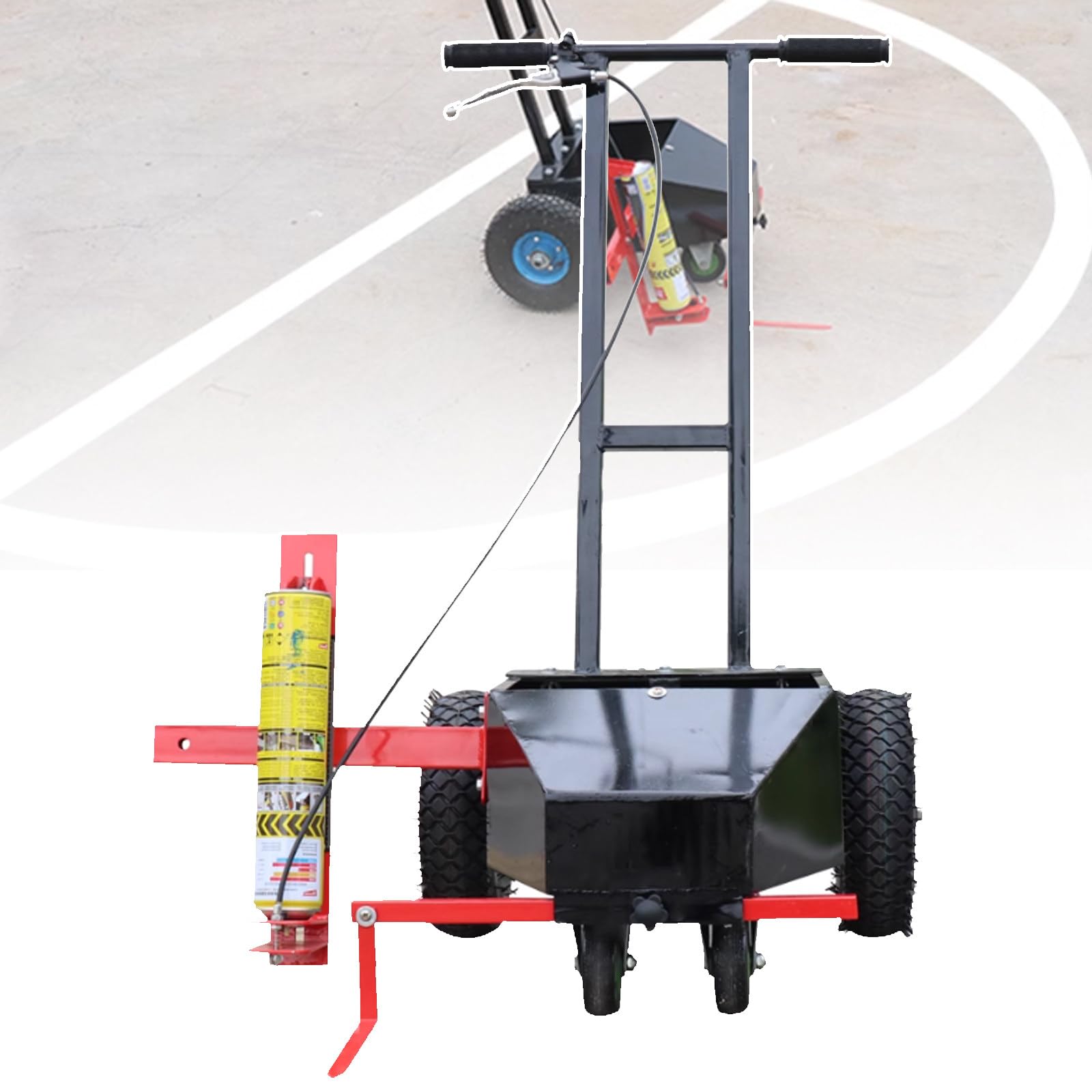 GLETSF Tape Marking Machine, Manual Line Marking Machine with Rubber Roller, Tape Pasting Machine, for Basketball Courts, Road Signage or Parking Lot,