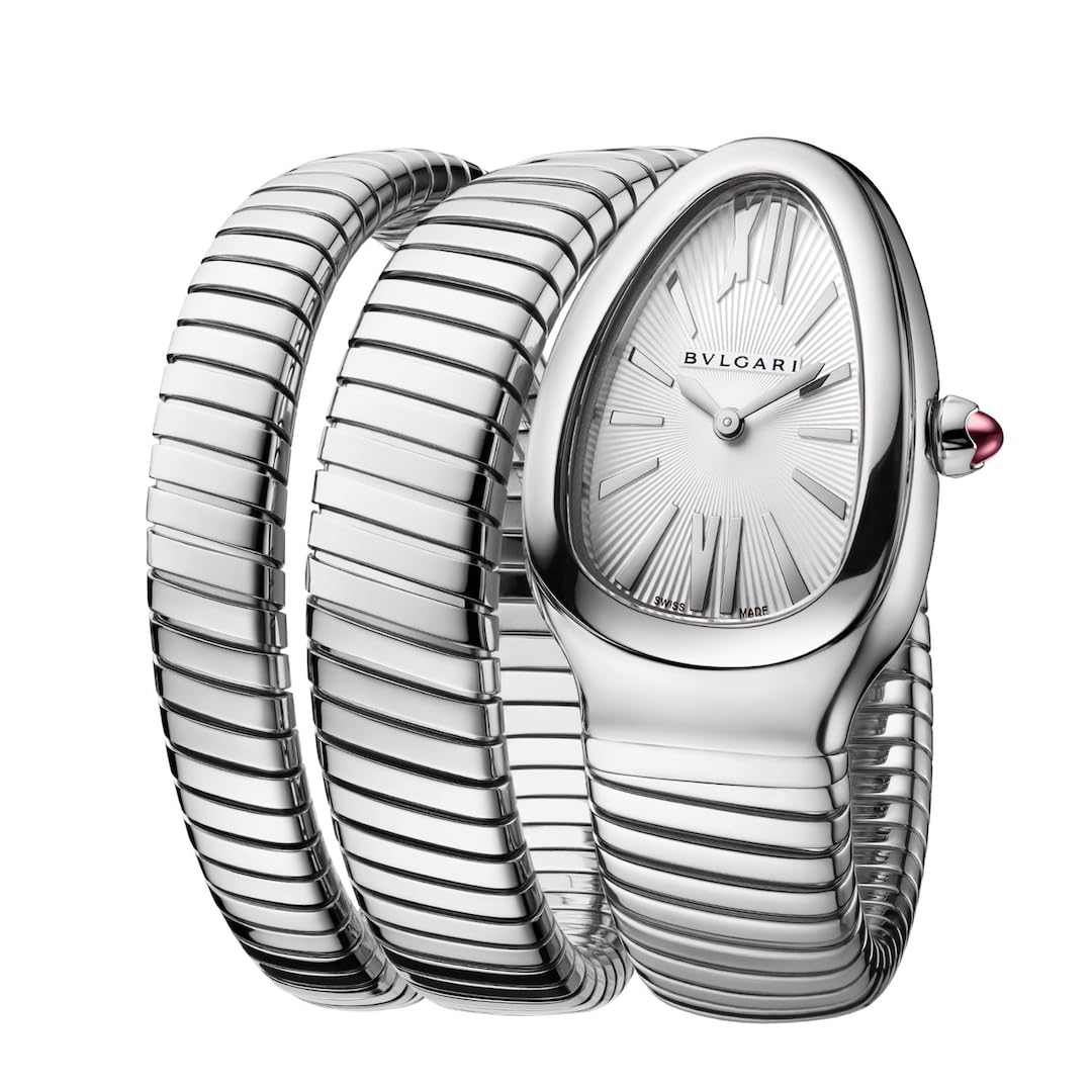 Serpenti Tubogas Analogue Womens Watch-35 Mm Stainless Steel Case-Silver Dial-Tubogas Double Spiral Steel Bracelet (B0D34X5R9K) Amazon Price History, Amazon Price Tracker