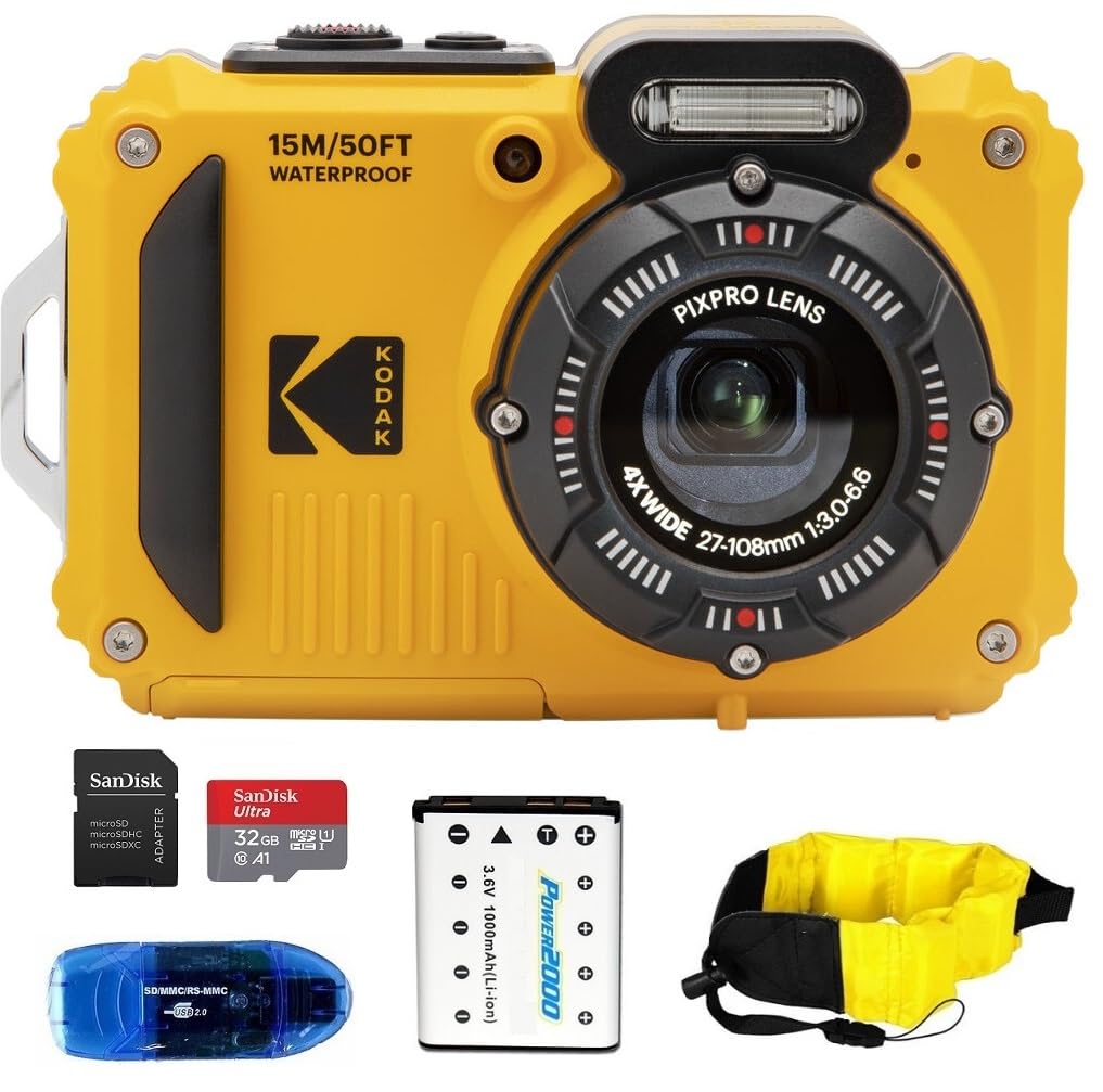 【新品】KODAK PIXPRO WPZ2 デジカメ 本体　microSD２枚 Amazon.com : KODAK PIXPRO WPZ2 Waterproof Digital Camera Bundle