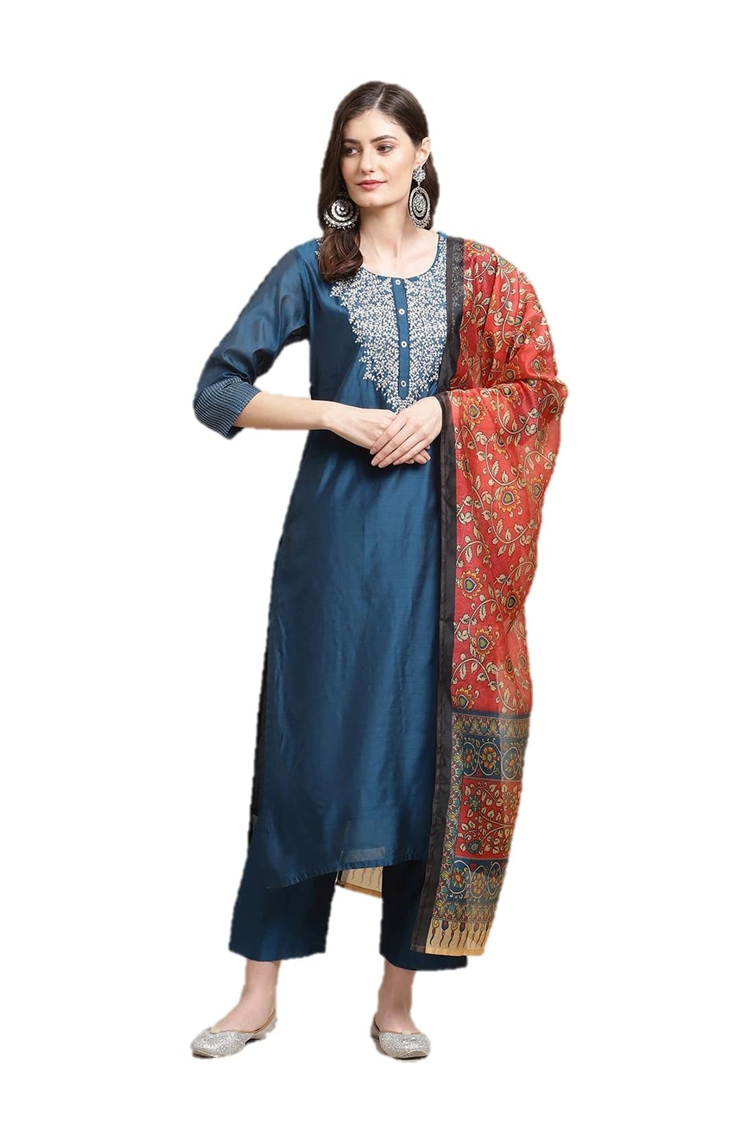 HSD Kurti-Set für Damen mit Dupatta-Partykleidung, indischer Stil, Kurta-Set für Damen