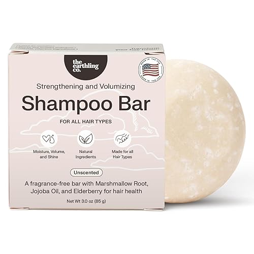 The Earthling Co. Barra de champú - Promueve el crecimiento del cabello, fortalece y da volumen a todo tipo de cabello, fórmula sin parabenos ni