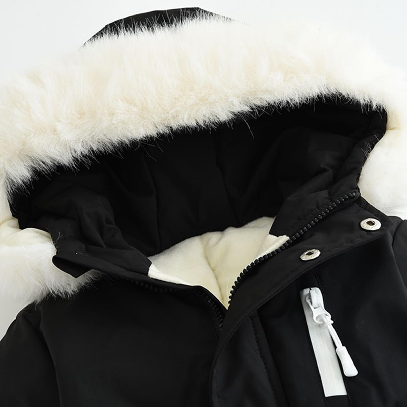 Combinaison de Ski Enfant Garçon à Capuche Imperméables Coupe-Vent Vêtements de Ski Fille Noel Combinaisons de Neige Hiver Chaude Salopettes Veste Snowsuit Jumpsuit de Sports Coupe-Vent 1-4 ans
