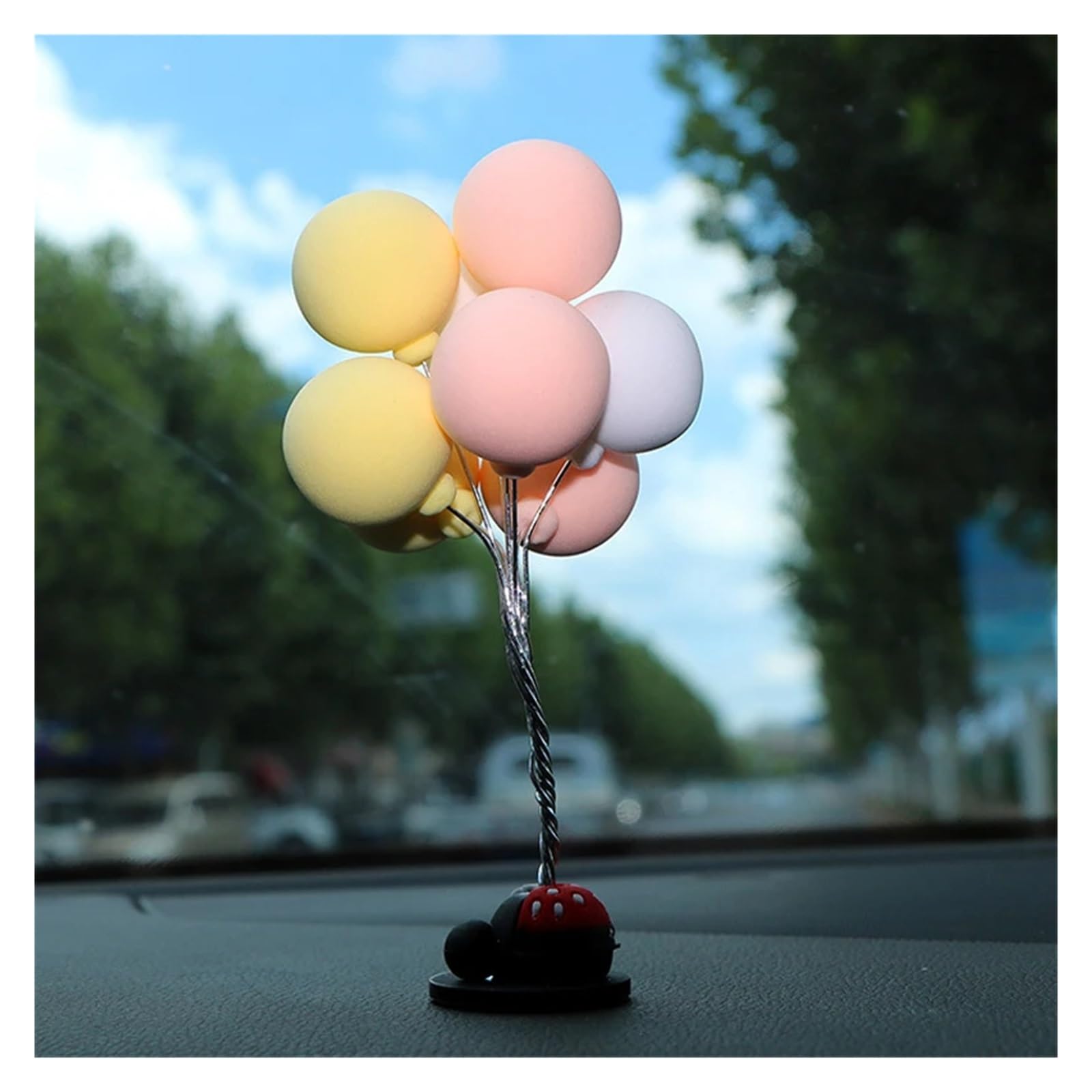 Car Trim Interior Car Balloon Ornaments Center Console Decoration Auto Interior Dashboard(A)