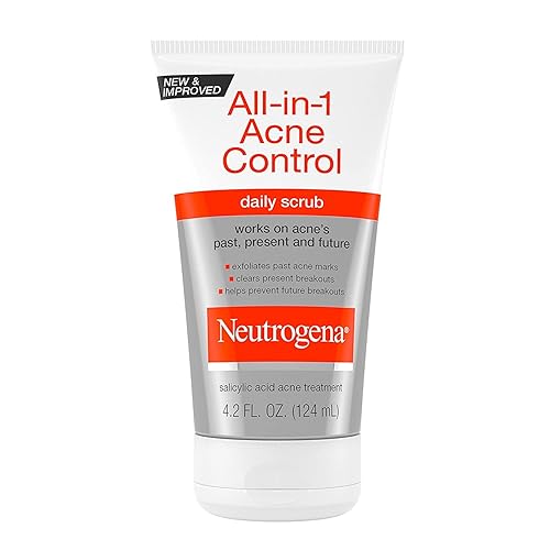 Miniatura 1 de Neutrogena Exfoliante facial diario todo en 1 para exfoliar y tratar el acné, tratamiento de acné con ácido salicílico, 4.2 onzas líquidas