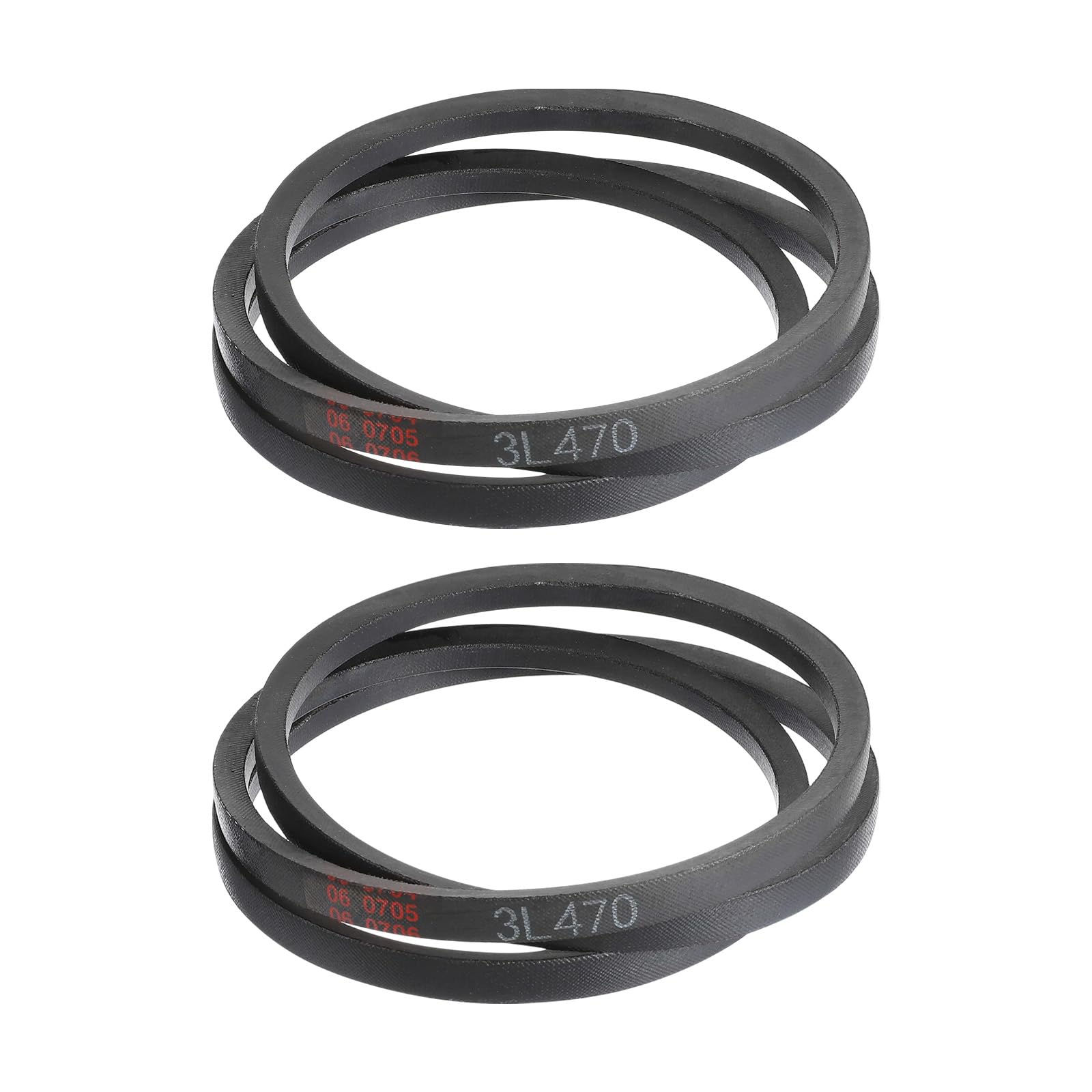 uxcell 3L240 Classic Wrapped Rubber V-Belt, 24"(610mm) Outside Circumference, 3L Profile V Belt 3/8" Width 7/32" Height — view 59