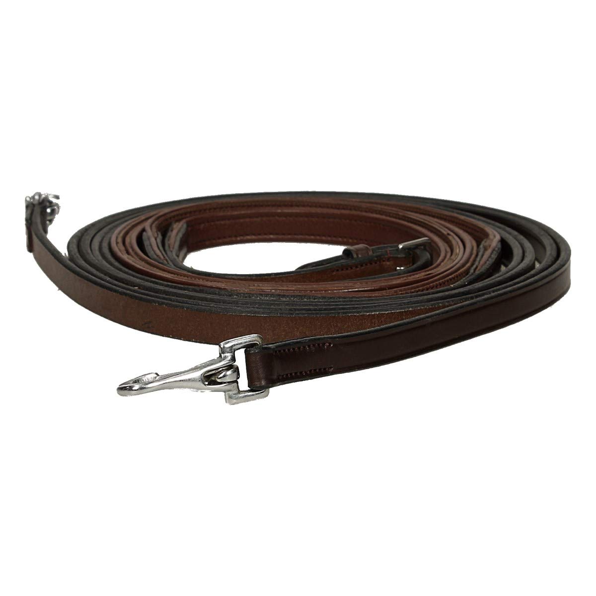 Dy'on Riendas de cuero New English Huntergrip en tamaño: Completo (EU). - marrón - Completo