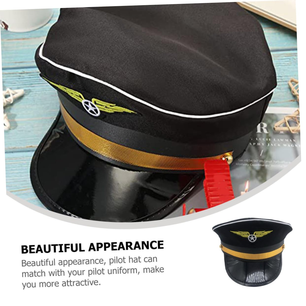Healeved 10 Pezzi Cappello per Cosplay e Accessorio Costume Adatto per Feste Halloween Regolabile e Confortevole Blu