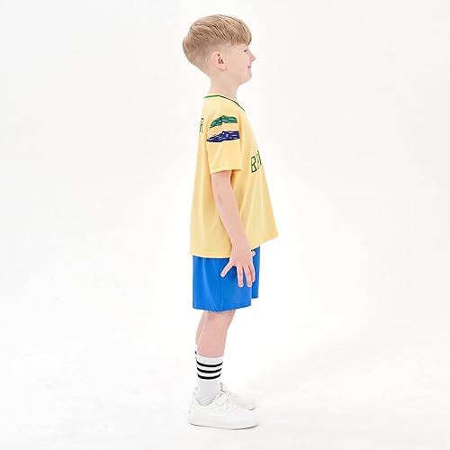 Miniatura 3 de Camisetas de fútbol para niños, niñas y jóvenes, trajes de camiseta de entrenamiento de fútbol para niños pequeños, uniforme 2-14