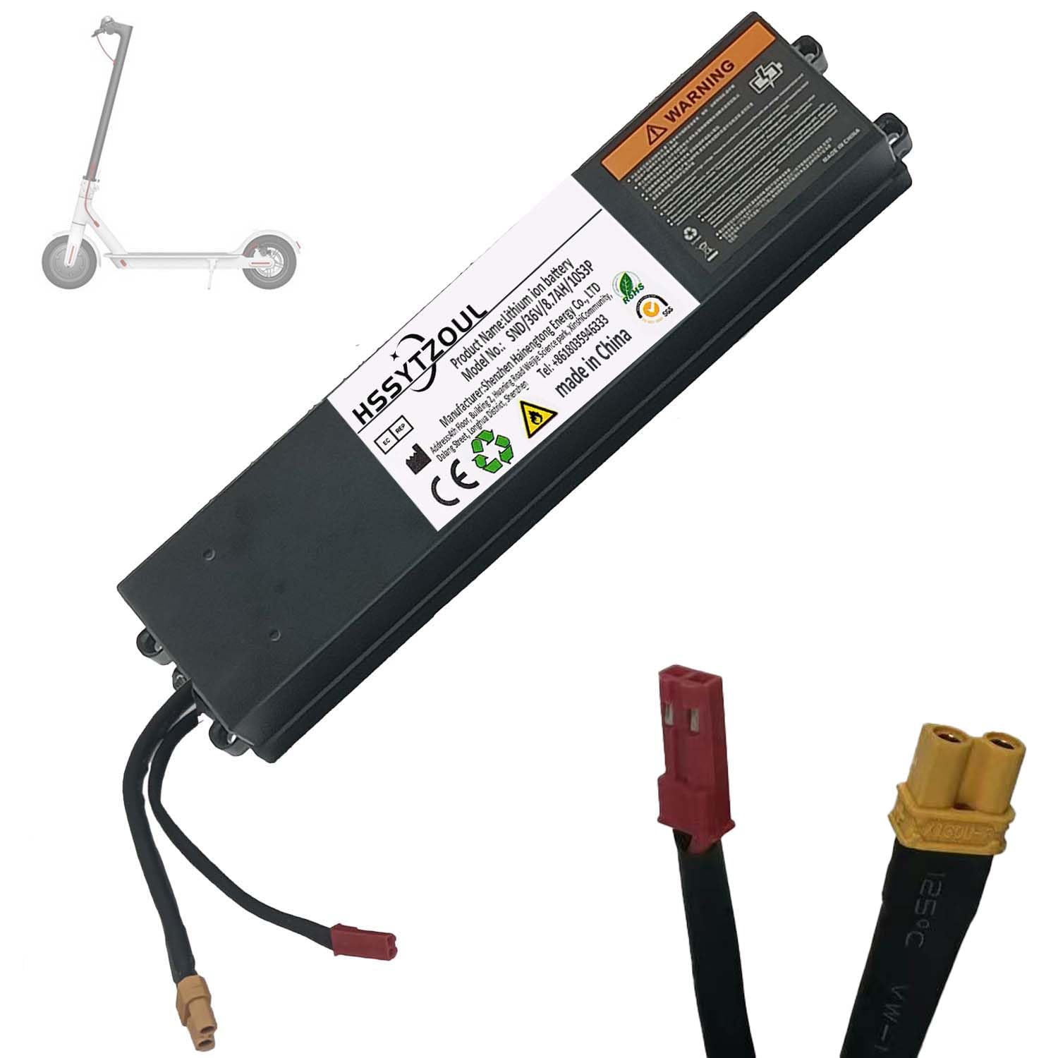 Batteria Scooter Elettrico 36V 6AH/7.5AH/7.8AH/8.7AH Impermeabile Scooter Batteria Packs Parti di Ricambio per Scooter Elettrici Batteria Incorporata del Monopattino