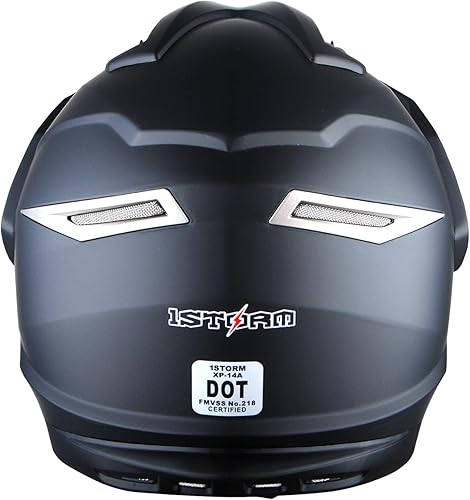 Miniatura 8 de Casco deportivo dual integral para motocross, color negro mate