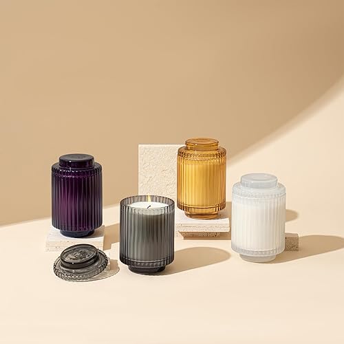 Miniatura 6 de LA JOLIE MUSE Velas perfumadas para el hogar, vela perfumada lavanda lila, cera de soja natural, velas de tarro de lujo para mujeres, 80 horas de