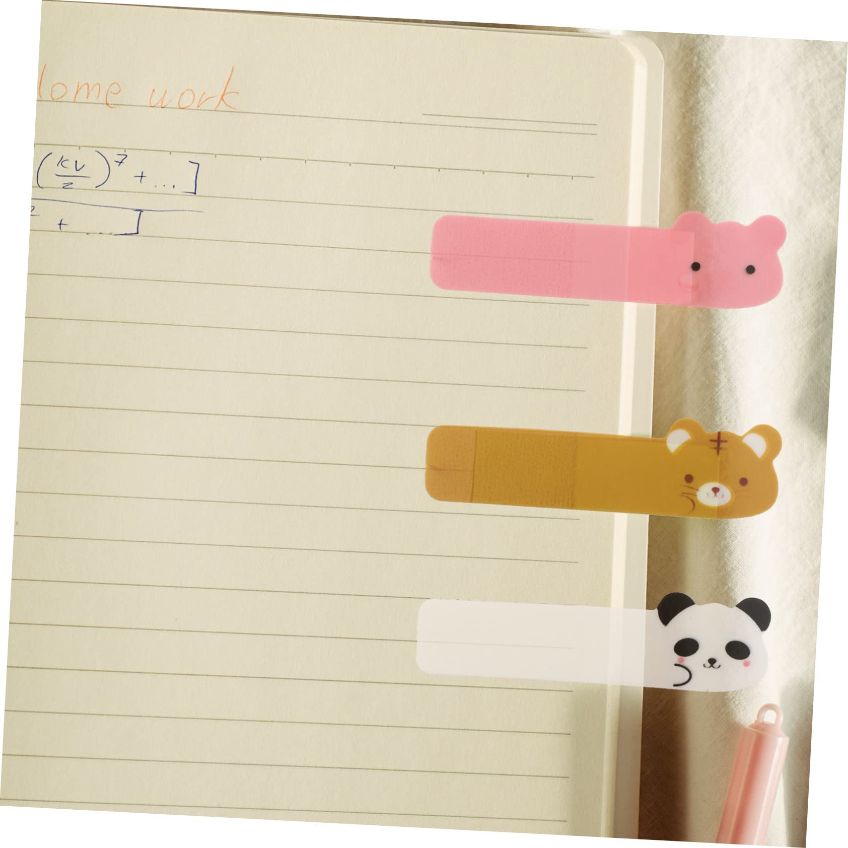 NUOBESTY 5 Juegos De Marcadores De Página Autoadhesivos De Papelería Marcadores De Página Kawaii Suministros Para Anotaciones De Libros 6 Paquetes X 5