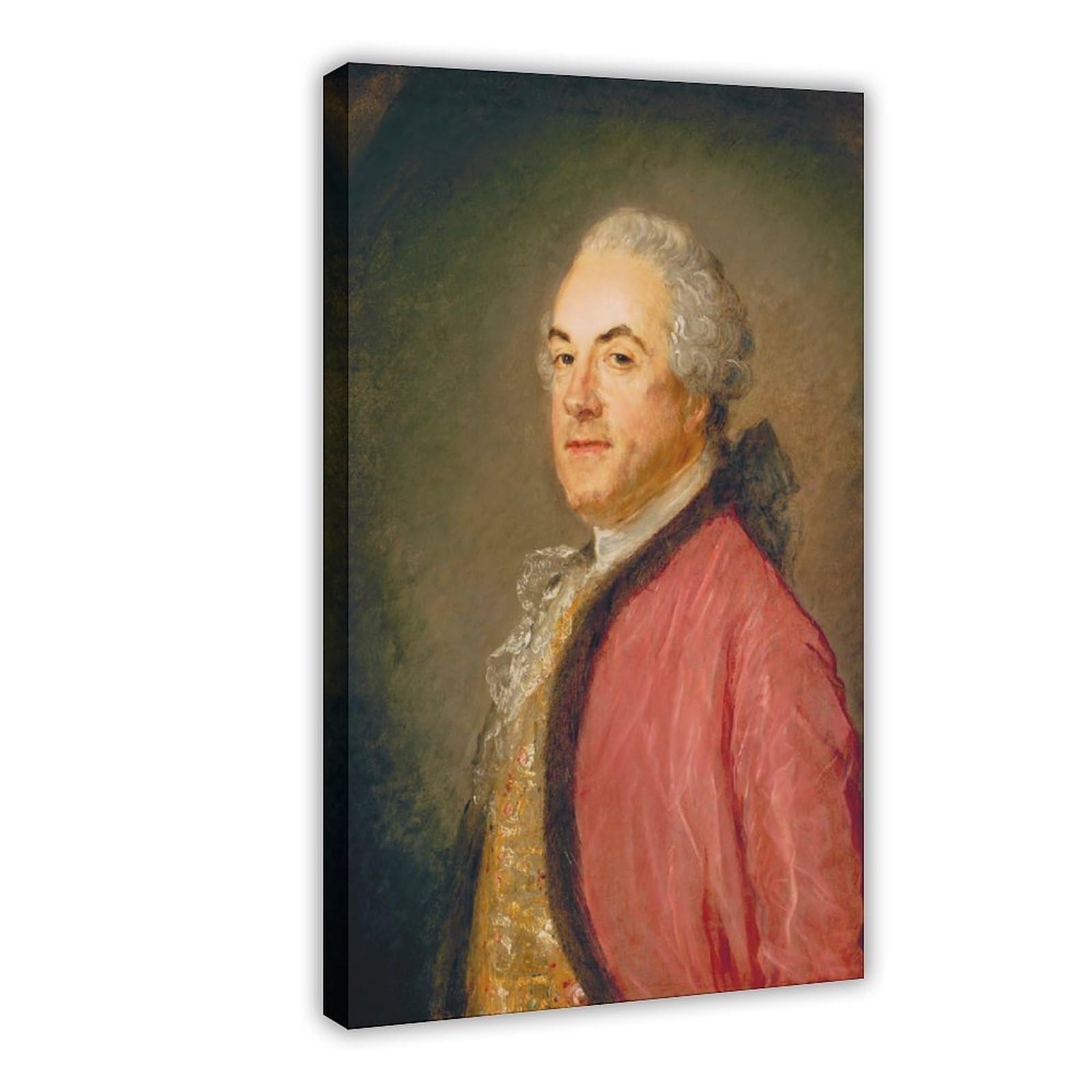 Rteyce Frame-Style Portrait Of Maria Magdalena Stavenisse, Wife Of Jacob De Witte Of Elkerzee, Councilor Of Zierikzee (C. 1726) Canvas Poster For Home Decor Gift