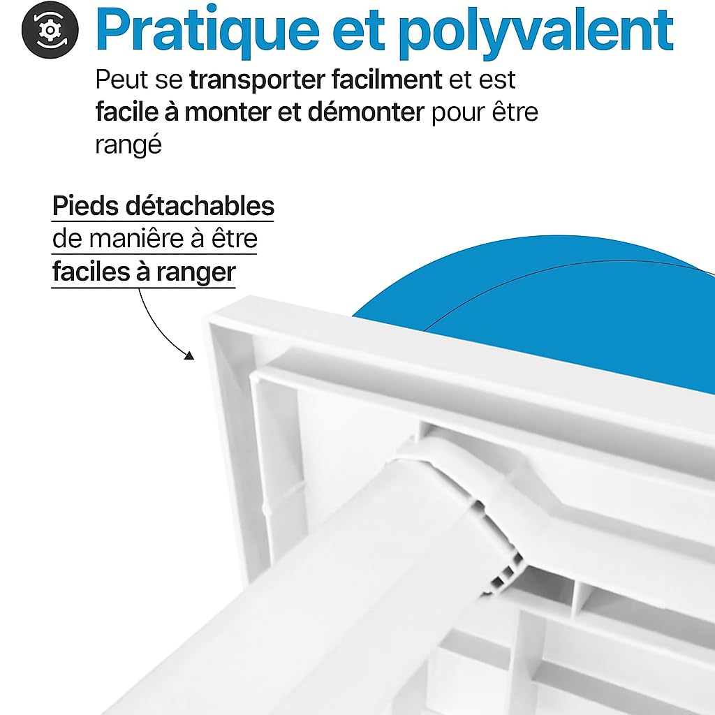 Tomaino Table de Jardin Exterieur avec Trou Parasol Plastique 126x76x72 cm