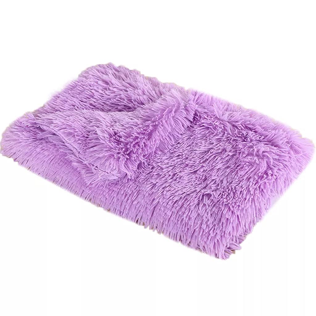 ATHUAH Manta Suave y cálida para Perros y Gatos, Colchoneta para Dormir para Mascotas, colchón, Mantas Suaves para Perros y Gatos pequeños, medianos y Grandes (Color: Color 3, Tamaño: