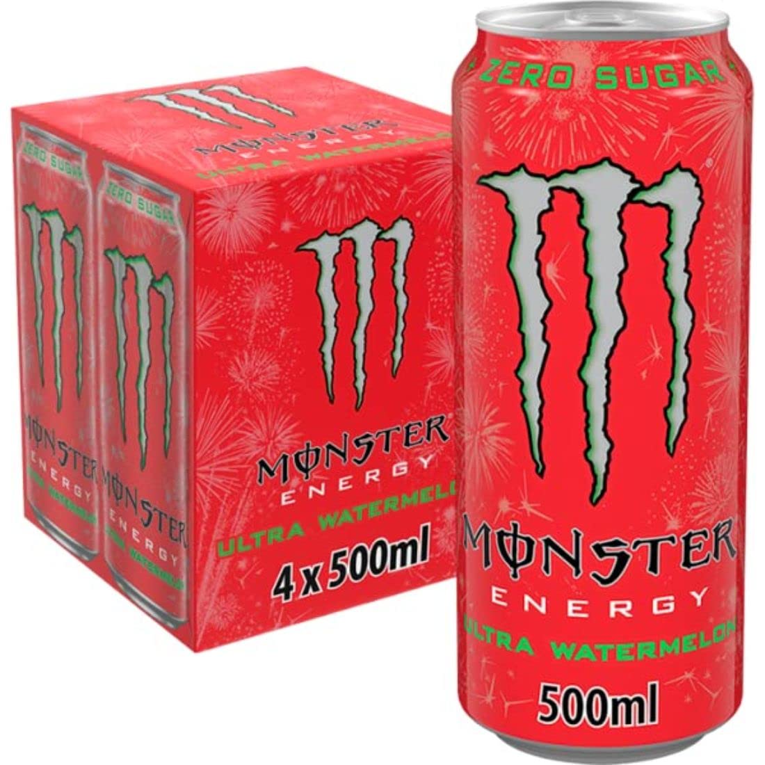 MonsterUltra Watermelon Energy Drink 4 x 500 ml