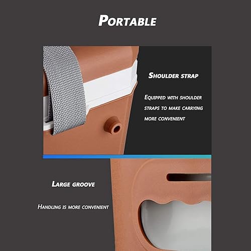 Miniatura 3 de JNYB Refrigerador de automóvil, mini refrigerador de 12 V, portátil, portátil, compacto, enfriador y calentador de 8 litros, 12 latas para