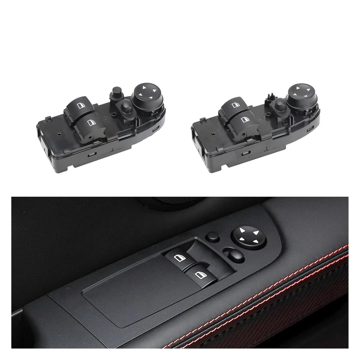 Vehicle Electric Power Window Switch Button Replacement Fit for 1 3 Series E88 M3 E92 Coupe 2008 2009 2010 2011 2012 2013 2014(Model B)