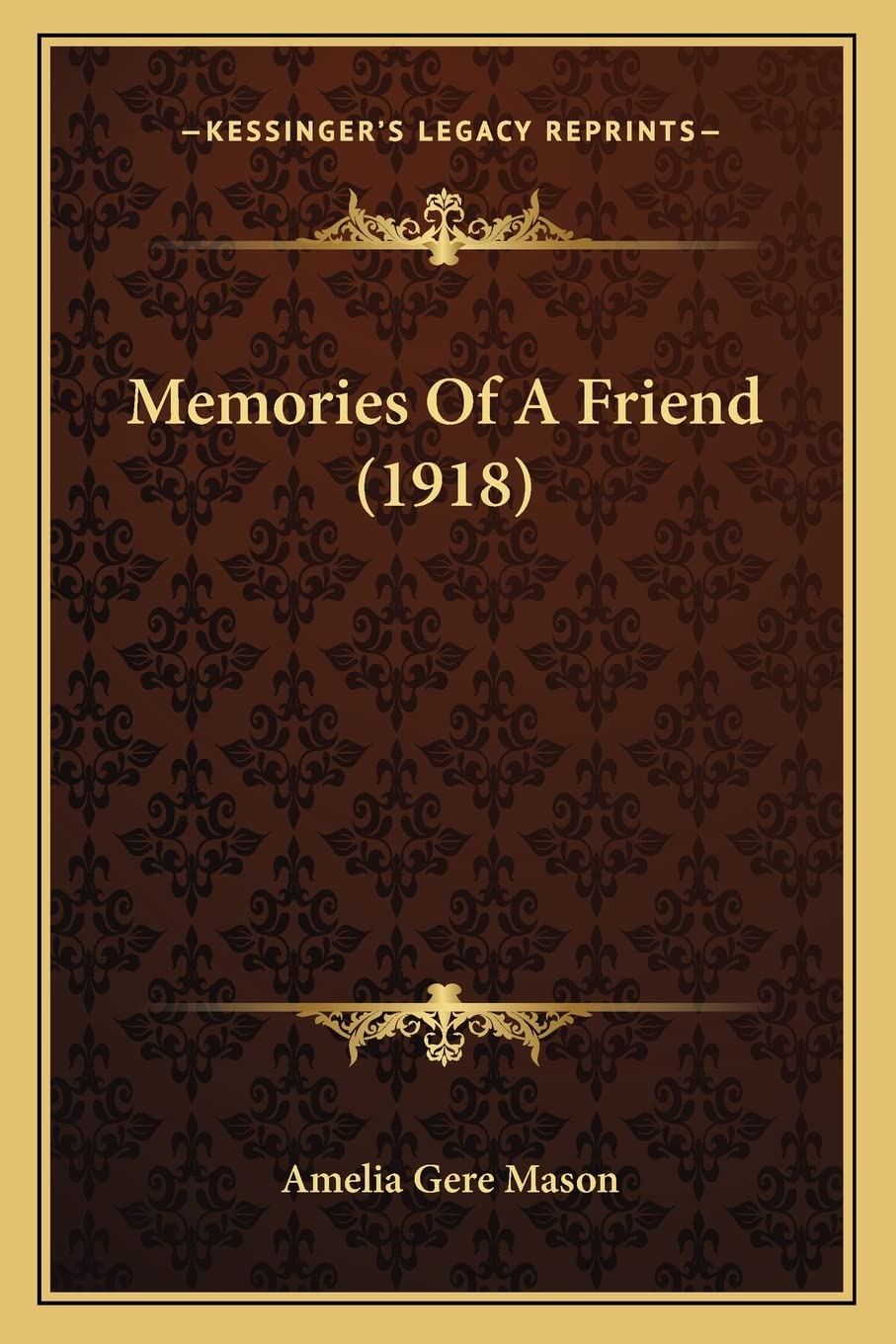 Memories Of A Friend (1918)