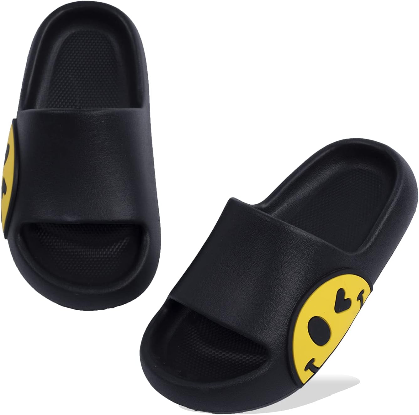 Sandals for Girls and Boys,Mens Slippers Sandals for Women,EVA Anti-Slip Indoor & Outdoor Kids Slippers Smile Face Open Toe Spa Bath Pool Gym House Casual Shower Shoes