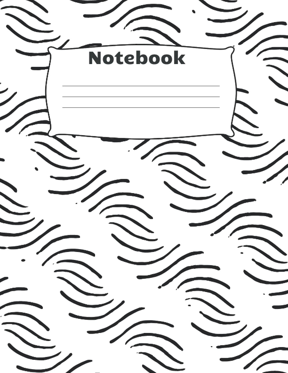 Notebook: Slant Ruled for Right-Handers, 8.5 x 11 in